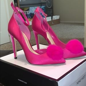 Nine West “lucky girl” in Fuchsia .
